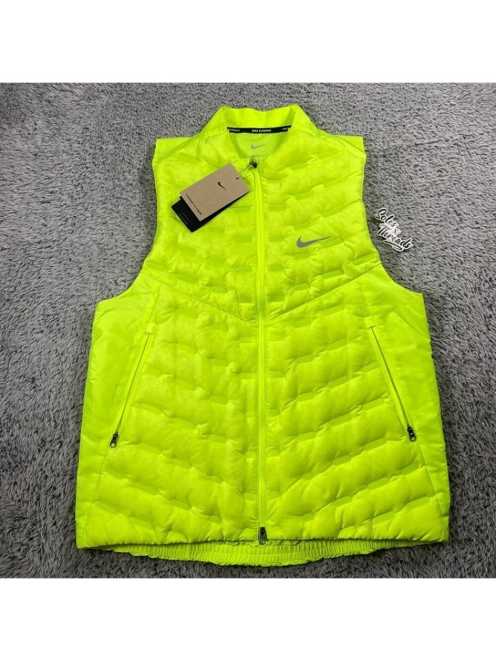 Nike Therma-FIT ADV Repel AeroLoft Down Running Vest Size Small Men Volt
